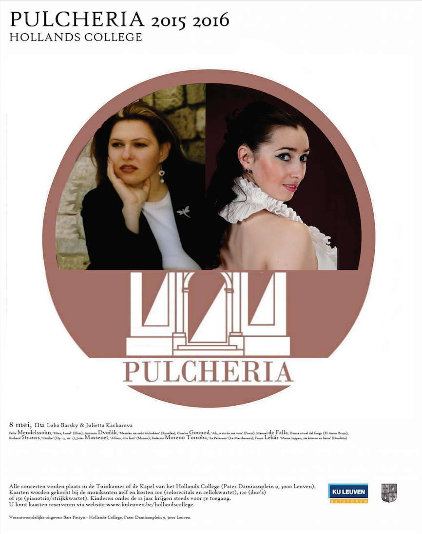 Affiche. Pulcheria, Leuven. Luba Barsky & Julietta Kacharova.